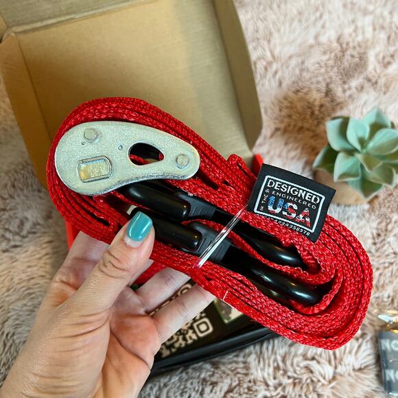 Rhino USA Motorcycle Tie-Down Set 2 HD 1.5" x 8' Tie-Down Straps with Bag - Picture 6 of 10